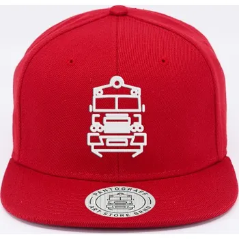 Kšiltovka Pantograff 560 snapback červená+bílá