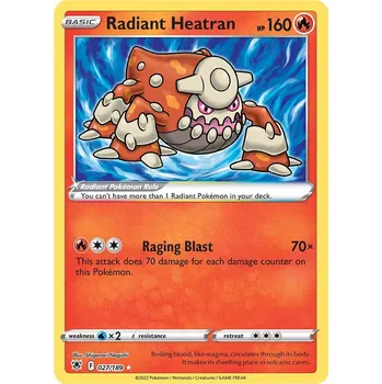 Sběratelská karetní hra Pokémon Radiant Heatran 027/189 - Astral Radiance