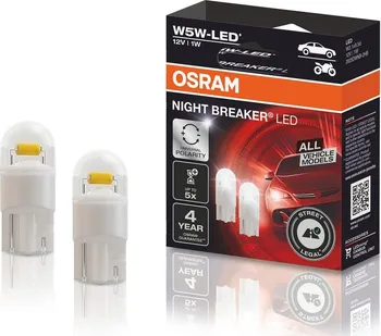 Autožárovka OSRAM Night Breaker LED 2825DWNB-2HFB W5W 12V 1W 2 ks