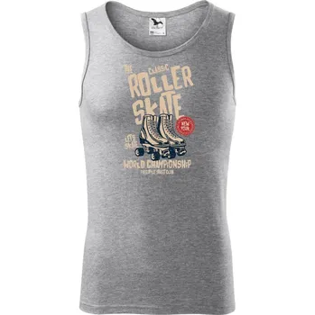 Roller Skate - Tílko pánské Core - M ( Tmavě šedý melír )