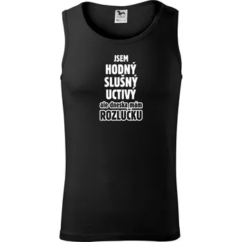 Jsem hodný, slušný, uctivý, rozlučka - Tílko pánské Core - XL ( Černá )