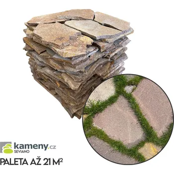 Dlažba Kameny.cz Kora Toda velkoformátová dlažba do štěrku Vyberte si typ: Paleta až 21 m² s dopravou