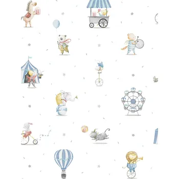 Tapeta ICH Wallcoverings Dětská vliesová tapeta se zvířátky, 971-2, Mika, ICH Wallcoverings, velikost 10,05 x 0,53 m