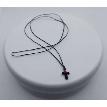 Přívěsek Modlitební lanko z křížkem na krk - Oranžová