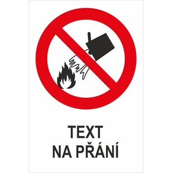 Nehasit vodou - Váš text samolepící PVC fólie 150 x 100 mm