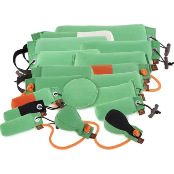 tréninková pomůcka pro psa Firedog Basic dummy marking 500 g světlezelený / bílý