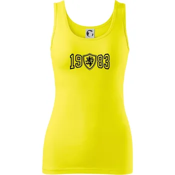 Dámské tričko Narozeninový motiv - znak - 1983 - Dámské tílko - M ( Citrónová )