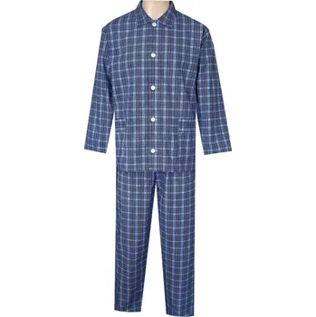 Pánské pyžamo Pánské Pyžamo Plátěné FOLTÝN PP37 Velikost: 6XL, Materiál: Plátno
