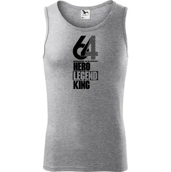 Hero, Legend, King x Queen 1964 - Tílko pánské Core - 2XL ( Tmavě šedý melír )