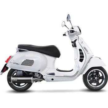Výfuk pro motocykl Výfuk Vespa GTS 300 HPE, Super, Sei Giorni (19-20) LeoVince NERO