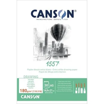 Blok CANSON 1557 Drawing A5, 30 listů 180g