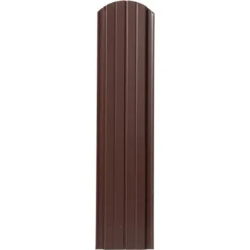 Plotovka Covernit Plechová plotovka Unico oblá hnědá 100 x 11,5 x 0,9 cm