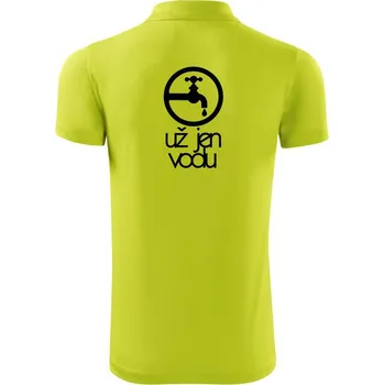 Pánská košile Už jen vodu - Polokošile Victory sportovní (dresovina) - 3XL ( Limetková )