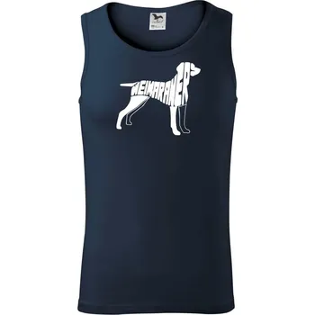 Výmarský ohař - Tílko pánské Core - M ( Námořní modrá (velmi tmavá - téměř černá) )