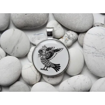 Přívěsek Přívěšek Pták Gamajun Povrch: Stříbrňavý