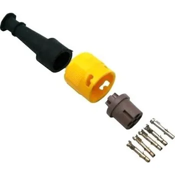 Elektrická zásuvka Zástrčka - bajonet Jokon 5-pólový žlutý, 1 vývod