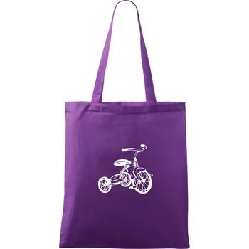 Tříkolka dětská - Taška bavlněná - 42 x 38 cm ( Fialová )