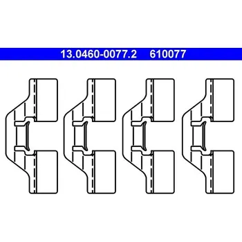 Brzdový systém Sada příslušenství, obložení kotoučové brzdy ATE 13.0460-0077.2