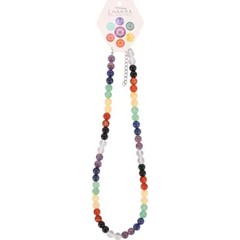Drahý kámen Spirit of Equinox Čakrový náhrdelník s drahými kameny 7 Chakra (korály)