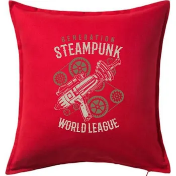 Polštář Generation Steampunk - Polštář 50x50 - 50x50 - Pouze potah ( Červená )