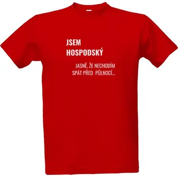 Pánské tričko Tričko s potiskem Jsem hospodský pánské