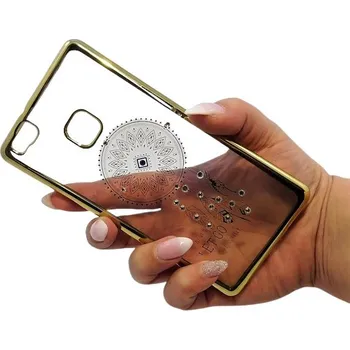 Pouzdro na mobilní telefon Pouzdro Diamonds TPU Huawei P9 Lite Wind Ling Flower