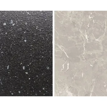 Kuchyňská pracovní deska Obkladová deska Polyform oboustranná MYRIADE BLACK/MRAMOR ITALIA 10x640x4100 mm