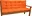 Axin Trading Polstr na zahradní lavičku 2x 137 x 46 cm, oranžový melír