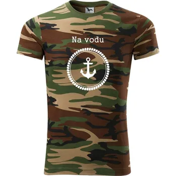Pánské tričko Na vodu - Army CAMOUFLAGE - XL ( Hnědý maskáč )
