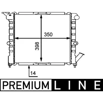 Motor automobilu Chladič, chlazení motoru MAHLE CR 445 000P