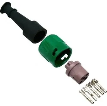 Elektrická zásuvka Zástrčka - bajonet Jokon 5-pólový zelený, 1 vývod