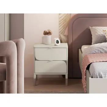 Noční stolek 2S Harmony HR-07, Barva: kašmír / kašmír + hnědá MIRJAN 5903211323713