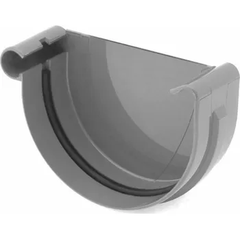 okap Covernit Plastové čelo žlabu PVC 75 mm antracit levé