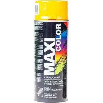 Lak na dřevo MOTIP MAXICOLOR LAK. RAL1023 POLYS.400ML, MX1023