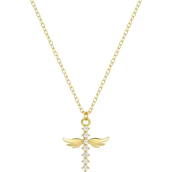 Řetízek Olivie Stříbrný náhrdelník ANDĚLSKÝ KŘÍŽEK 8652 Ag 925; ≤1,6 g.