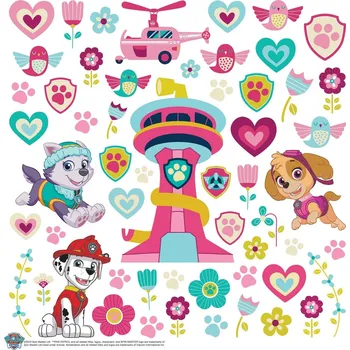Samolepící dekorace Samolepící dekorace Paw Patrol Be Happy, 30 x 30 cm