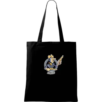 Nákupní taška Znamení komiks střelec - Taška bavlněná - 42 x 38 cm ( Černá )