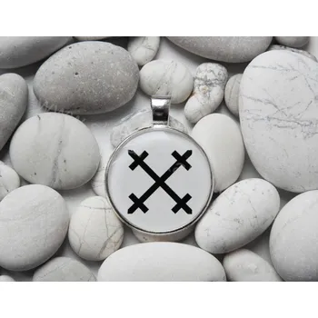 Přívěsek Přívěsek Kříž Mary Povrch: Zlatavý