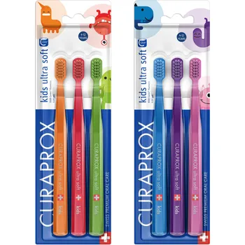 Zubní kartáček CS kids, dětský kartáček, 4-12 let 3ks