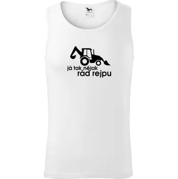 Pánské termoprádlo Traktorbagr - Já tak nějak rád rejpu - Tílko pánské Core - M ( Bílá )