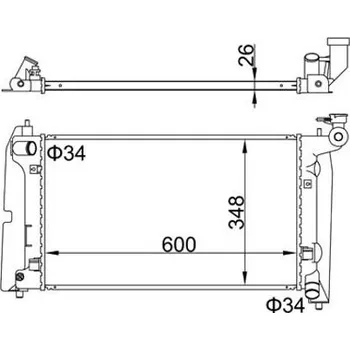 Chladič motoru Chladič, chlazení motoru HART 606 451