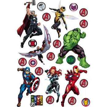 Samolepící dekorace DKM 1739, Marvel, Avengers, 42,5 x 65 cm, AG Design