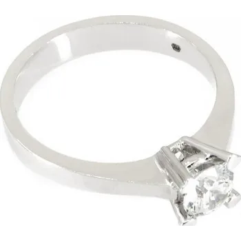 Prsten sZlato.cz 3955 Zlatý zásnubní prsten z bílého zlata Velikost: 57, Váha: 4.03 g