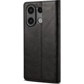 Pouzdro na mobilní telefon Lenuo Leather flipové pouzdro pro Xiaomi Redmi Note 13 černá