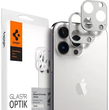 Spigen GLAStR OPTIK iPhone 13 Pro Max [2 Pack] - Silver