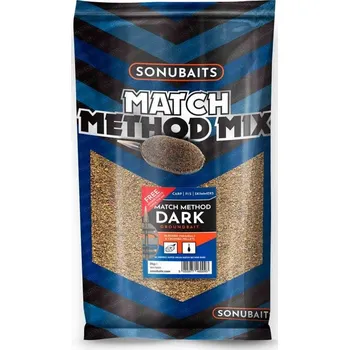 Návnadová surovina SONUBAITS - Krmítková směs Match methodmix 2kg, Dark