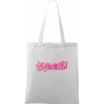 Nevěsta s prstenem - Taška bavlněná - 42 x 38 cm ( Bílá )