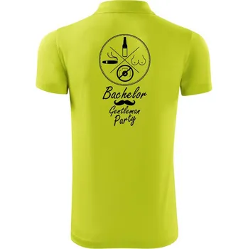 Pánská košile Bachelor Gentleman - Polokošile Victory sportovní (dresovina) - 3XL ( Limetková )