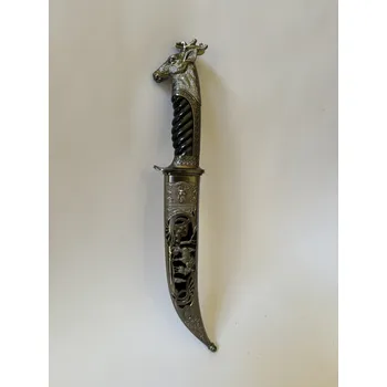 Replika zbraně DÝKA HLAVA JELEN - STŘÍBRNÝ ODSTÍN