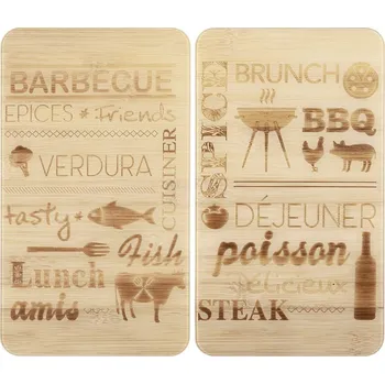 Příslušenství pro sporák Kryty na sporák z tvrzeného skla v sadě 2 ks 52x30 cm Barbecue – Maximex ID_1658846